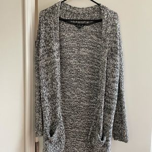XS Aritzia heathered grey cardigan